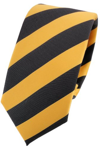 TigerTie schmale Designer Krawatte in gestreift gemustert - Binderbreite 6 cm