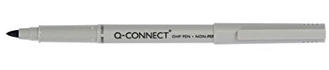 Q-Connect KF24009 Faserschreiber, non-permanent, circa 0,8 mm (M), schwarz