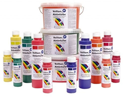 PUFAS Vollton- und Abtönfarbe Schwarz 250 ml Dispersionsfarbe für Innen/Außen