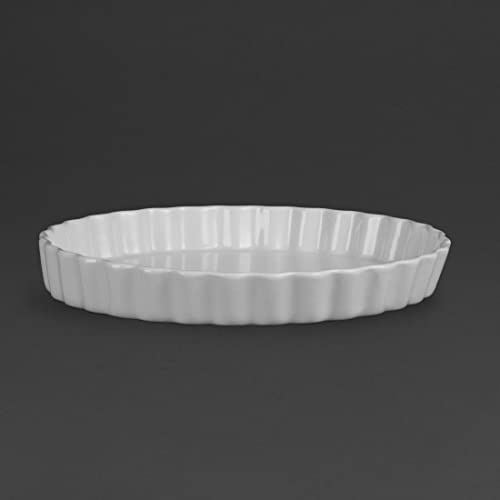 Olympia W412 vitvaror flan skål, 38Hx297Wx297mm, Vitt, 6