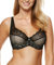 Gorteks - Scarlet/B3 - halb gepolsterter BH, eleganter und sexy Spitzen-BH. Bequeme Unterwäsche für Frauen. Gesunde und schöne Brüste. Schönheit und Mode(Schwarz, 80C)