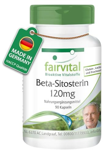 Fairvital | Beta-sitosterol 120mg - Bulk Pack for 3 Months - Vegan - HIGH Dosage - 90 Capsules - from Pine Oil