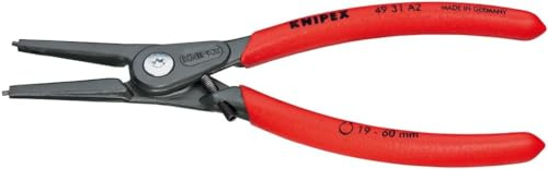 KNIPEX Präzisions-Sicherungsringzange für Außenringe, 49 31 A2 | Ring-Ø 19-60 mm, Spitzen-Ø 1,8 mm, Sprengringzange, Seegeringzange
