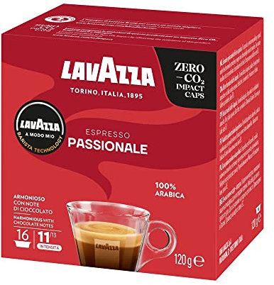 Lavazza A Modo Mio Passionale 16 Coffee Capsules (Pack of 5)