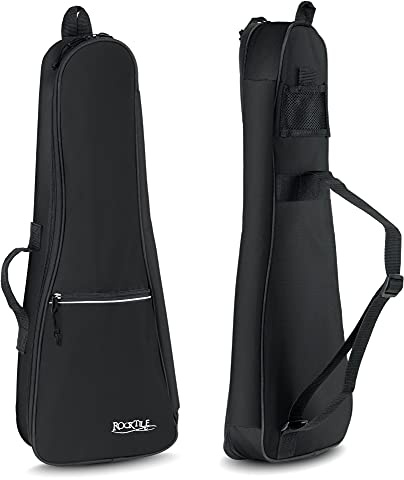 ROCKTILE Tasche für Konzertukulele (Ukulele Gigbag, Tragetasche, Ukulelentasche, weiche Polsterung, reißfestes und wasserabweisendes Aussenmaterial)