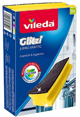 Vileda Glitzi Jumbo Kräftig mit Antibac - Extra scheuerstark auch auf großen Flächen