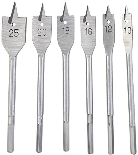 6PC Flat Wood BIT Set