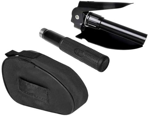 ProPlus Folding Shovel 770426 Klappspaten mit Harke, mit Sägekante, mit Tasche