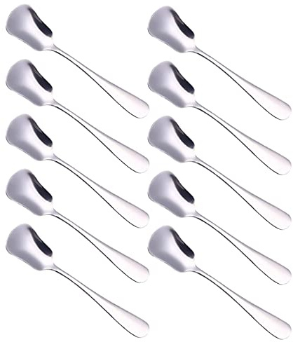 WARMBUY Small Stainless Steel Ice Cream Spoon Coffee Spoons Dessert Spoons, Set of 10