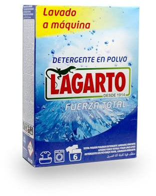 Lagarto Estuche Detergente en Polvo para Lavadora, Paquete de 14 x 450 Gramos, Total 6300 Gramos