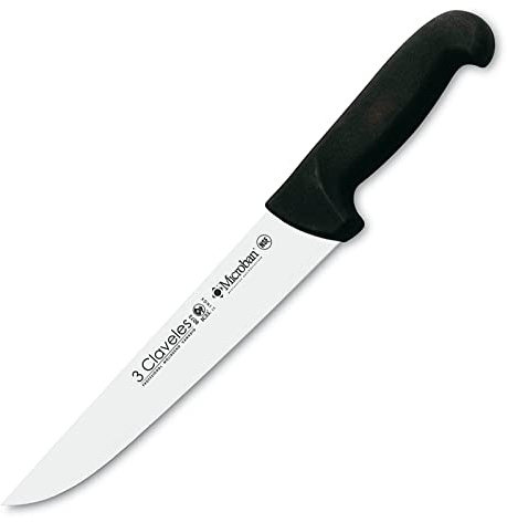 3 Claveles Cuchillo Carnicero Proflex, Acero Inoxidable, Negro, 26 cm-10.5