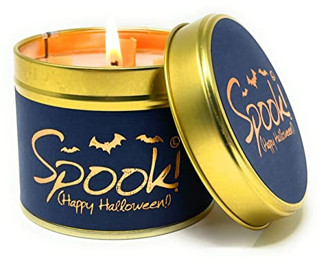 Lily Flame Spook! (Happy Halloween) Tin Candle- Embrace The Spooky Season with Fragrant Delight- Cruelty Free and Vegan Friendly