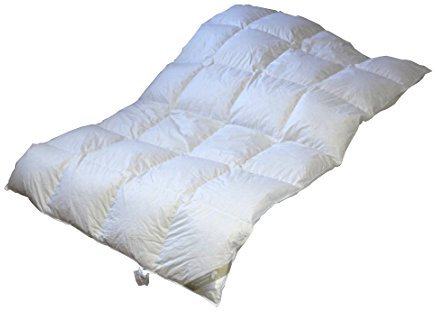 Betten Hofmann 8 cm Hochsteg Daunenbett Kassette 4x6 135x200 cm, 1250 Gramm Daunen, Winterbett extra warm Bettdecke, Winter-Daunendecke, Naturprodukt,