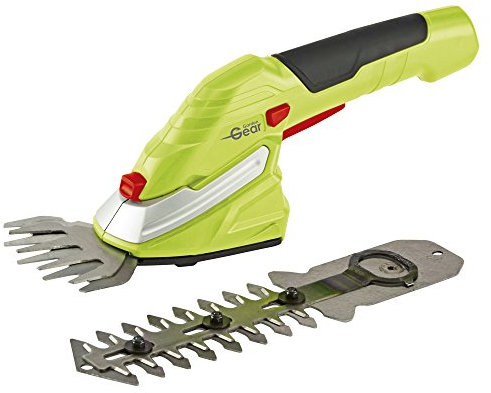 Garden Gear 7.2V Cordless Lightweight Hedge Trimming Shears with Lithium-Ion Battery 90mm Cutting Blade