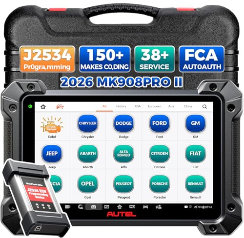 Autel MaxiCom MK908P II Scanner 2026 Upgraded von MS908S Pro | J2534 Programmierung ECU-Codierung, Bidirektionales Werkzeug mit 36+ Dienstleistungen, Vollständige Diagnostik, AutoAuth