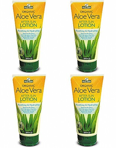 (4 PACK) - Aloe Pura - Aloe Vera After Sun Lotion | 200ml | 4 PACK BUNDLE
