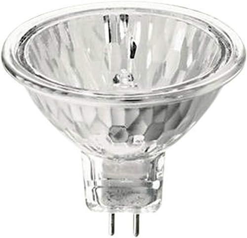 Philips Mr16 Halogen Flood Light Bulb 50W Gu5.3 Dimmable Pack Of 5 | 50w halogen mr16 flood bulb, gu5.3 2-pin base compatibility, dimmable warm light output, 36 degree beam angle