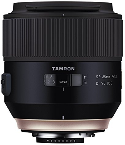 Tamron SP 85 mm F/1.8 Di VC USD - Objetivo para cámaras réflex Nikon (estabilizador Imagen VC, Revestimiento eBAND), Negro