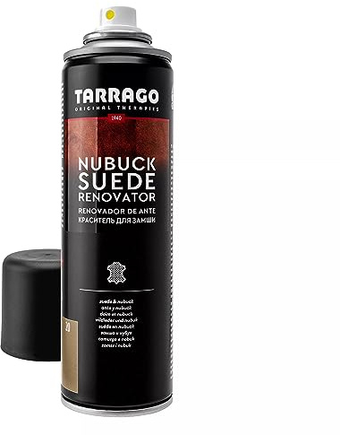 Tarrago Suede Renovator Spray - Revive Footwear Original Color - Color Renew, Restoration & Care - Great for Suede Shoes, Boots, Jackets, Heels, & More - 250 Ml - Brown Sugar # 20