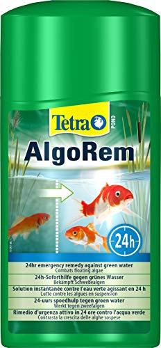 Tetra Pond AlgoRem 1 L, Agisce Rapidamente e in Modo Mirato Contro Il Fenomeno dell’Acqua Verde (Alghe Sospese)