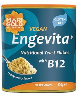 Marigold Vegan Engevita Nutritional Yeast Flakes with Vitamin B12, 100g