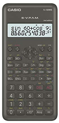 Casio fx-82MS Bolsillo Calculadora científica Negro calculadora - Calculadora (Bolsillo, Calculadora científica, 12 dígitos, 2 líneas, Batería/Pila, Negro)