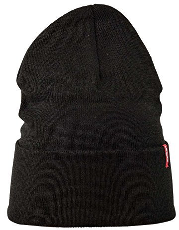 Levi's Unisex New Slouchy Beanie W Red Tab Detail Strickmütze, Schwarz (Black), One size