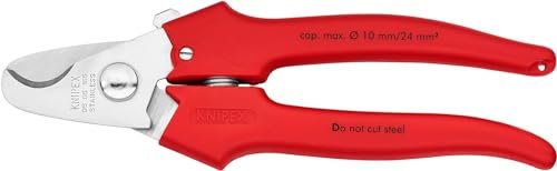 Knipex Cesoia per Cavi Manici Rivestiti in Resina Termoplastica Rivestiti in Resina Termoplastica 165 Mm (Confezione Self-Service/Blister) 95 05 165 Sb