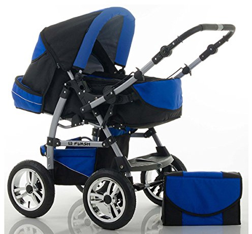 dein_babyladen Kombi-Kinderwagen Flash 2 in 1 inkl. Sportsitz und umfangreichem Zubehör in 38 Farben
