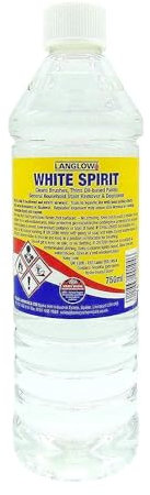 Langlow White Spirit - Professional Grade Paint Thinner and Cleaner, 750ml - Essential for DIY Home Renovations, Low-Odor Formula, Packaging May Vary
