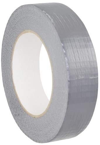 Tygtejp starkt självhäftande tyg tillverkat av PE | handavrivet vit, svart eller silver – 50 m – valbar bredd – 19 mm, 25 mm, 30 mm, 38 mm, 50 mm, 75 mm, 100 mm / 30 mm x 50 m SILVER
