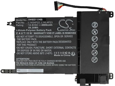 vhbw batteria compatibile con Lenovo IdeaPad Y700, Y700-15acz, Y700 Touch notebook (4000mAh, 14,8V, Li-Poly)
