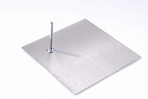 Euroton viereckig Metallplatte hochwertige Metallplatte Standplatte für Schaufensterpuppe Nickel matt viereckig