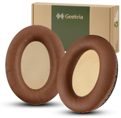Geekria Replacement Ear Pads Compatible with Bose QuietComfort QC2, QC15, AE2, AE2i, AE2w Headphones Ear Cushions, Repair Parts (Brown)