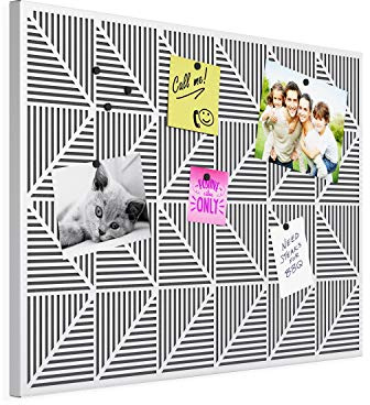Umbra Trigon, Wall Mounted Bulletin Board, Magnetic Board, and Message Board, White