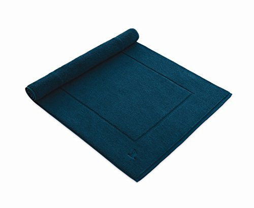 möve Superwuschel Badteppich 60 x 60 cm aus 100% Baumwolle, deep lake