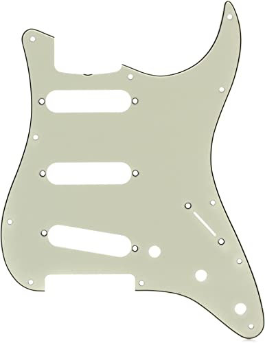 Fender® »STRATOCASTER® PICKGUARD - '60S VINTAGE-STYLE - 11-HOLE - S/S/S« Pickguard für Strat® - 3-lagig - 3 Single Coil Routing - Farbe: Mint Green
