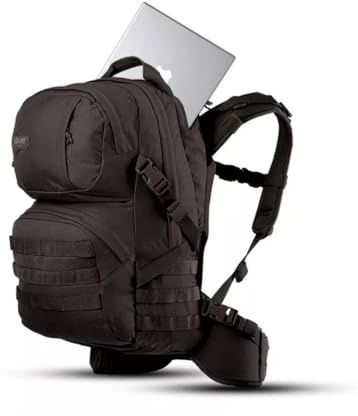 Source Mäns Patrol drickryggsäck, svart, 35 L 3 liter