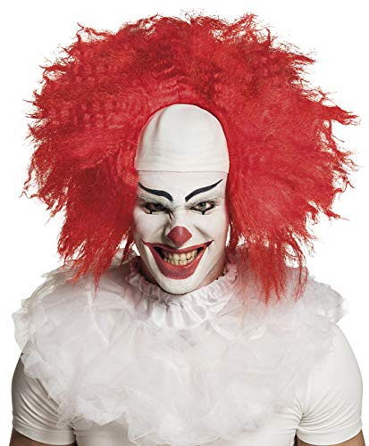 Boland 10134303 Peruk skräck clown, röd