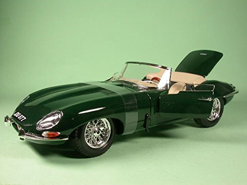 Bburago Jaguar E-Type Cabrio Gruen Modellauto 1:18