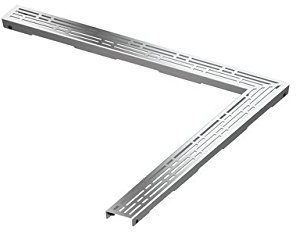 Designrost TECEdrainline Basic für Winkelrinne 90 Grad, 611010, 1000mm, poliert - 611010