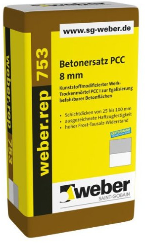 weber.rep 753, 25kg - Betonersatz PCC 8 mm