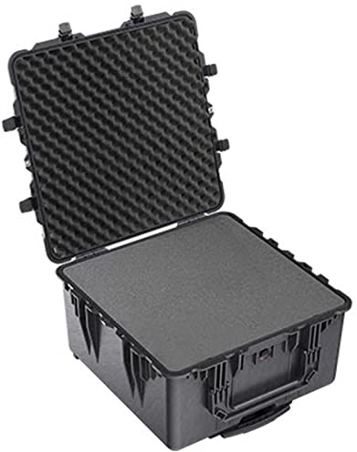 PELI 1640 valise de transport pour charges lourdes, étanche à l'eau et à la poussière IP67, capacité de 130L, fabriquée aux États-Unis, avec insert en mousse personnalisable, couleur: noire
