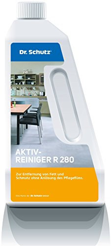 Dr. Schutz Aktivreiniger R 280 750 ml | Bodenreiniger für PVC, CV, Linoleum, Kautschuk, Designboden, Stein | Fußbodenreiniger | Bodenreinigungsmittel | Aktivreiniger