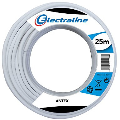 Electraline 18012 Cable coaxial de la antena - 25 Mt - Blanco
