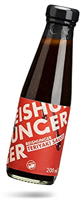 REISHUNGER Teriyaki Sauce, 200 ml – Vegane Teriyaki Sauce mit würzig-süßer Umami-Note nach Original Japanischer Rezeptur – Ideal für Wok-Gerichte, Fleisch, Gemüse & Reispfannen