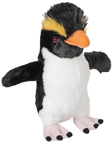 Wild Republic Cuddlekins Pingouin Sauteur, Animal en Peluche, 30 cm, Cadeau pour Bébés, Peluche Écologique, Rembourrage Fabriqué à Partir de Bouteilles d’Eau Recyclées