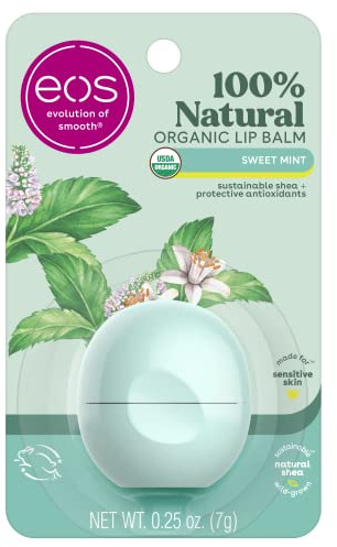 EOS Ekologiskt läppbalsam, söt mint sfär, 7 g (1 pack)