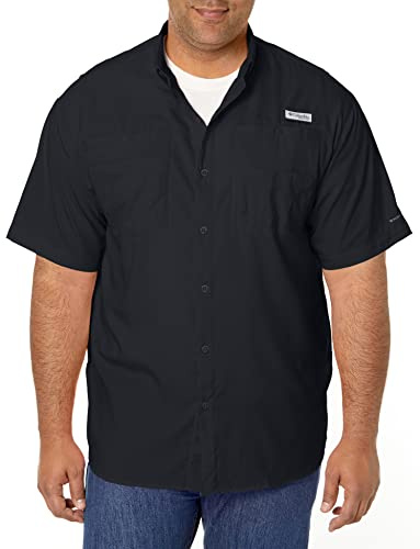 Columbia Men's Tamiami 2 Short Sleeve Shirt, Short Sleeve Shirt, Black, XX-Large