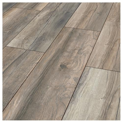 Laminat Exquisit Plus Harbour Oak grey 1 Paket = 2,694 qm = 8 Dielen = 15,95 Euro/qm